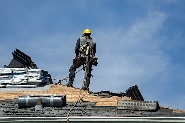 Professional Roofing technician working in Ellsworth, ME